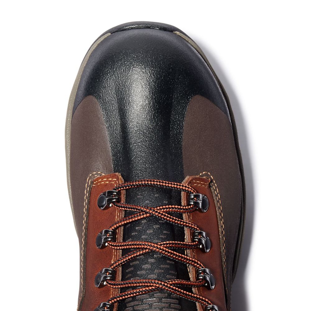 Botas Masculino - Timberland Pro Downdraft 6\" Alloy Toe - LKZAV9207 - Marrom/Pretas